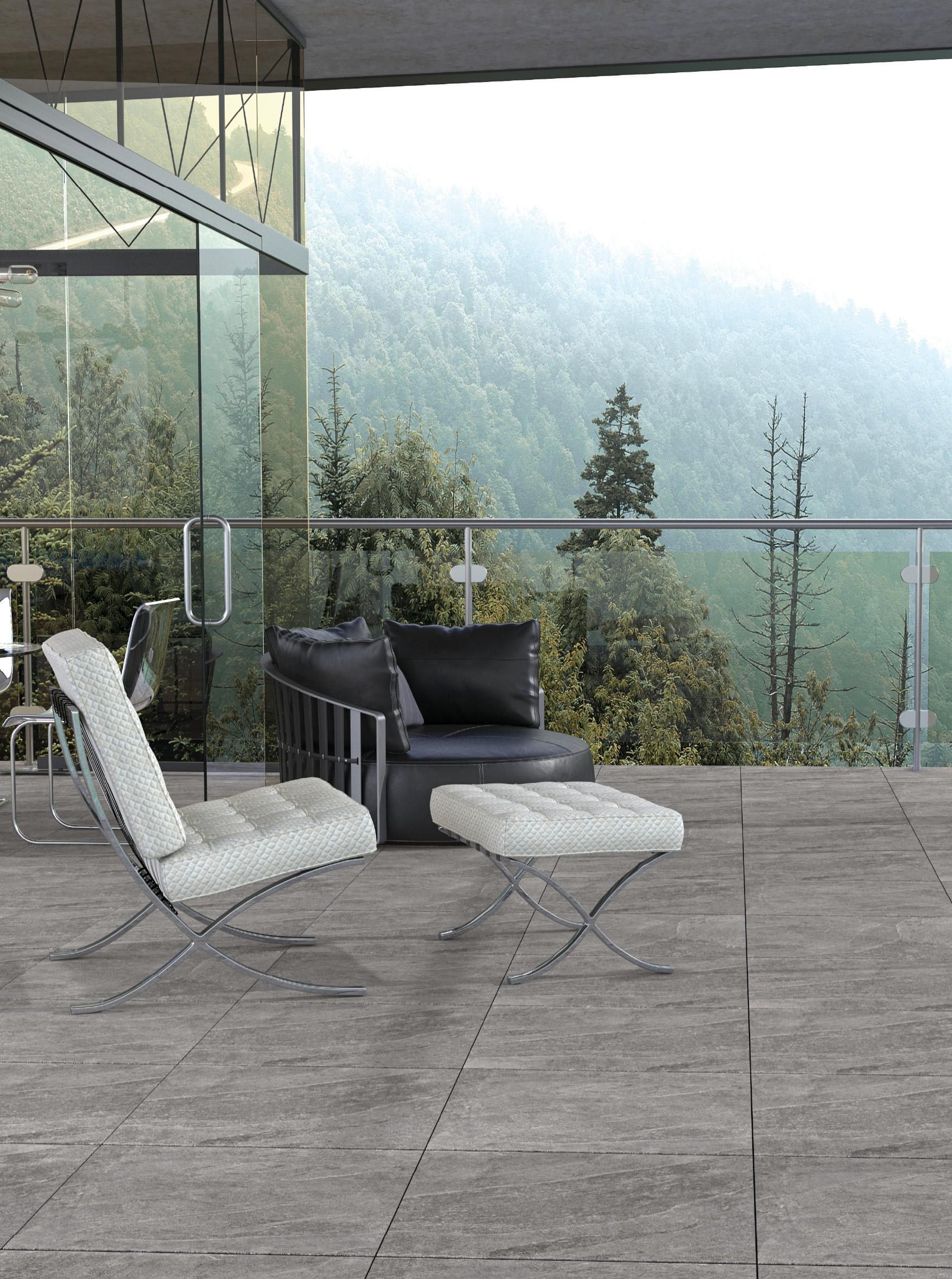 Limak 60x60 cm 20 mm paving on a mountain-view balcony terrace