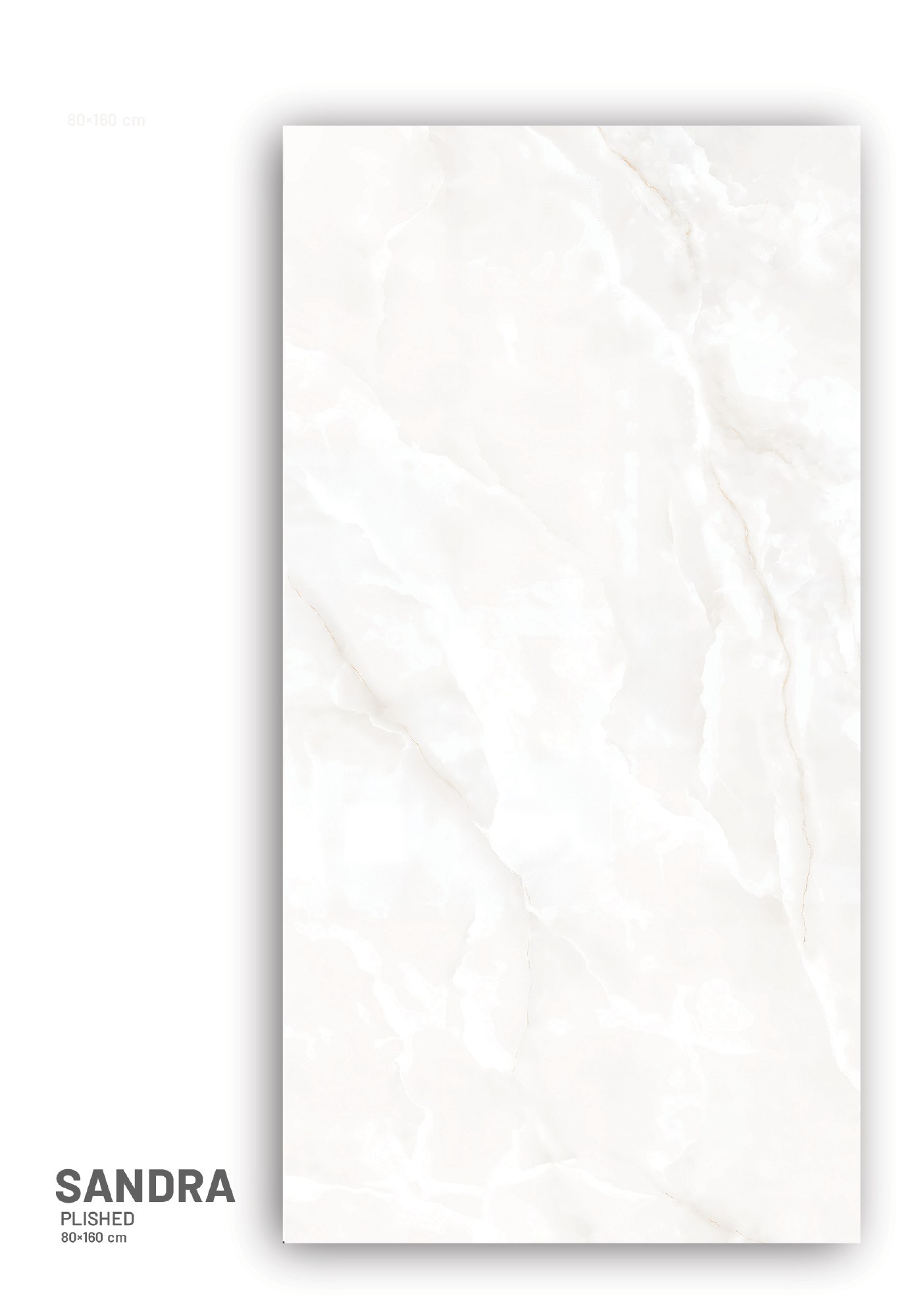 Sandra polished 80x160 tile samples