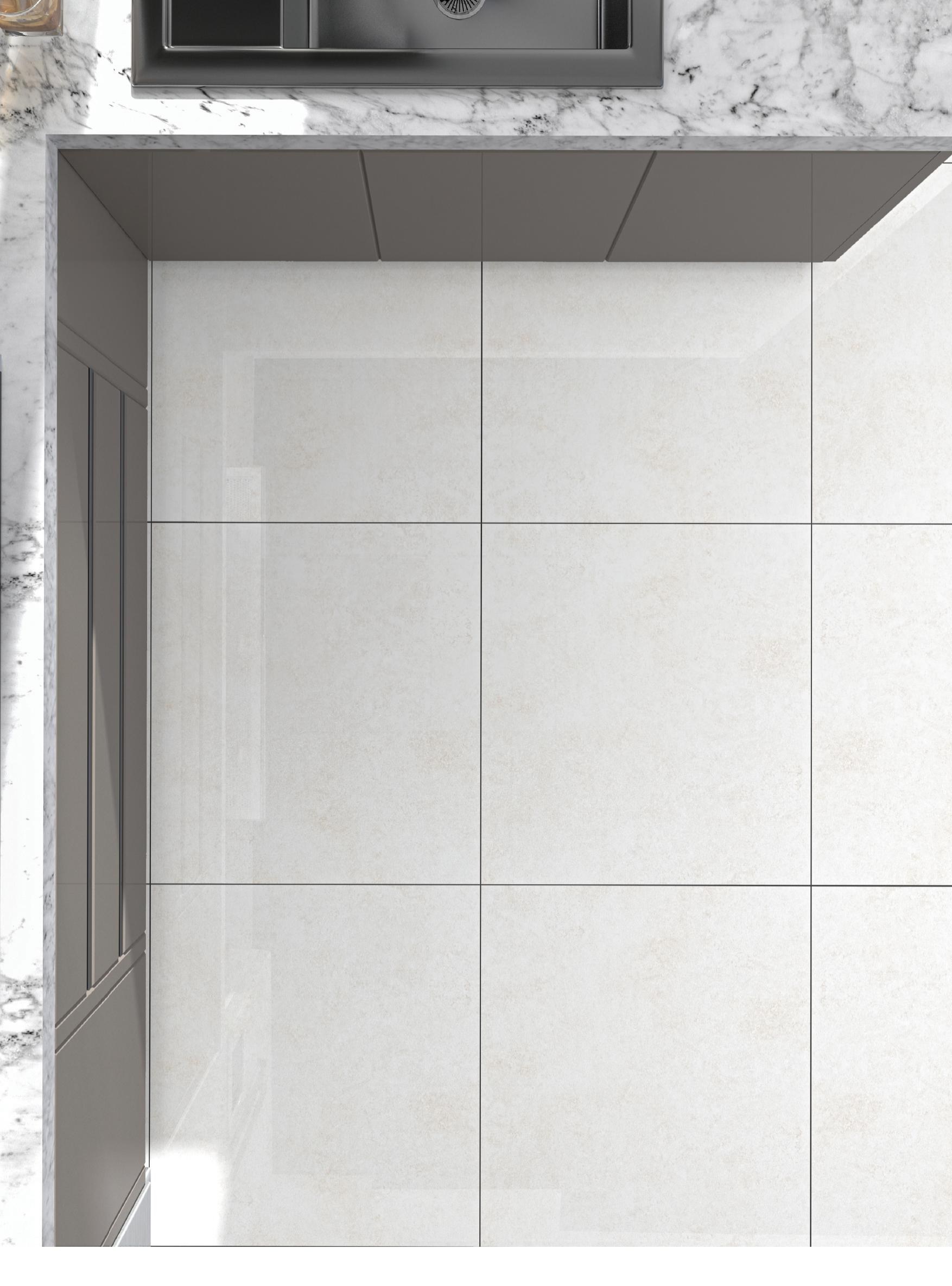 Magic 60x60 cm floor tiles installed